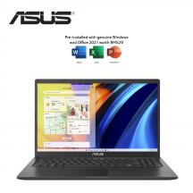 Asus VivoBook 15 A1500E-ABQ2682WS 15.6'' FHD Laptop Indie Black ( i7-1165G7, 8GB, 512GB SSD, Intel, W11, HS )