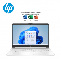 HP 15s-fq2683TU 15.6" FHD Laptop Natural Silver ( i3-1115G4, 8GB, 512GB SSD, Intel, W11, HS )