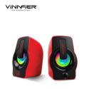 Vinnfier Icon 505 RGB USB Powered 2.0 Speaker Red