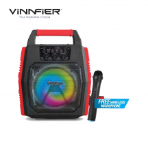Vinnfier Neo Air 5 Multi Function Bluetooth Alarm Clock Portable Speaker Black