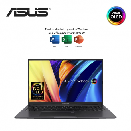 Asus VivoBook 15 OLED A1505Z-AMA083WS 15.6'' 2.8K Laptop Indie Black ( i5-1235U, 8GB, 512GB SSD, Intel, W11, HS )