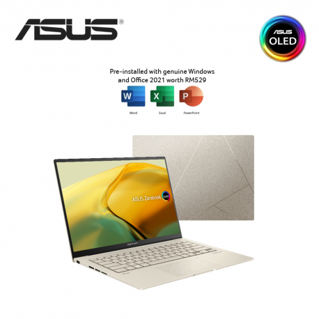 Asus ZenBook 14X OLED UX3404V-AM9066WS 14.5'' 2.8K Laptop ( i7-13700H , 16GB, 1TB SSD, Intel, W11, HS )
