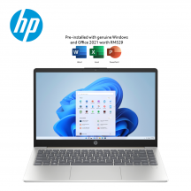 HP 14s-dq2625TU 14" FHD Laptop Natural Silver ( i3-1115G4, 8GB, 512GB SSD, Intel, W11, HS )