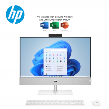 HP Pavilion 24-CA2000D 23.8" Touch FHD All-in-One Desktop PC Snowflake white ( i5-13400T, 8GB, 512GB SSD, Intel, W11 )