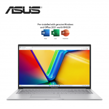 Asus VivoBook 17 A1704V-AAU233WS 17.3'' FHD Laptop Cool Silver ( i7-1355U, 16GB, 512GB SSD, Intel, W11, HS )