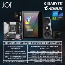 JOI WITH GIGABYTE L560TI GAMING PC ( CORE i5-12400, 16GB, 1TB, RTX4060TI 8GB, W11P )