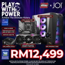 JOI GAMING PC POWERED BY MSI ( CORE I9-14900KF, 32GB, 1TB, RTX4070TI 12GB, W11P )