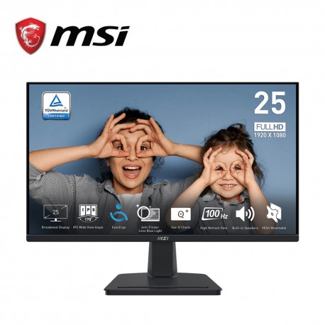 MSI PRO MP251 24.5" FHD 100Hz Flat Monitor ( HDMI, VGA, 3Yrs Warranty )