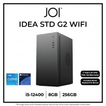 JOI IDEA STD WIFI G2 DESKTOP PC ( CORE i5-12400, 8GB, 256GB, Intel, W11P )