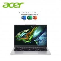 Acer Aspire Lite 14 AL14-31P-C0QH 14" WUXGA Laptop Pure Silver ( N100, 8GB, 512GB SSD, Intel, W11, HS )