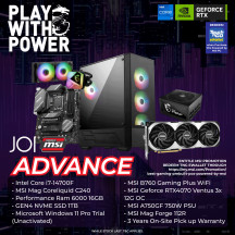 JOI GAMING PC POWERED BY MSI ADVANCE ( CORE I7-14700F, 16GB, 1TB, RTX4070 12GB )