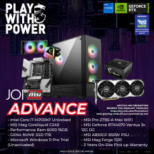 JOI GAMING PC POWERED BY MSI ADVANCE ( CORE I7-14700KF, 16GB, 1TB, RTX4070 12GB )