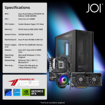 JOI GAMING PC POWERED BY ASUS S2 ( CORE I5-14400F, 16GB, 5XXGB, RTX4070 12GB )