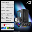 JOI GAMING PC POWERED BY ASUS S2 ( CORE I5-12400F, 16GB, 1TB, RTX4070 12GB )