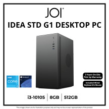JOI IDEA STD G1 DESKTOP PC ( CORE i3-10105 , 8GB, 512GB, Intel, W11P )