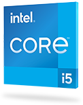 Intel i5 processor badge